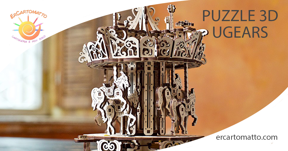 Puzzle 3D Ugears – IL CAROSELLO