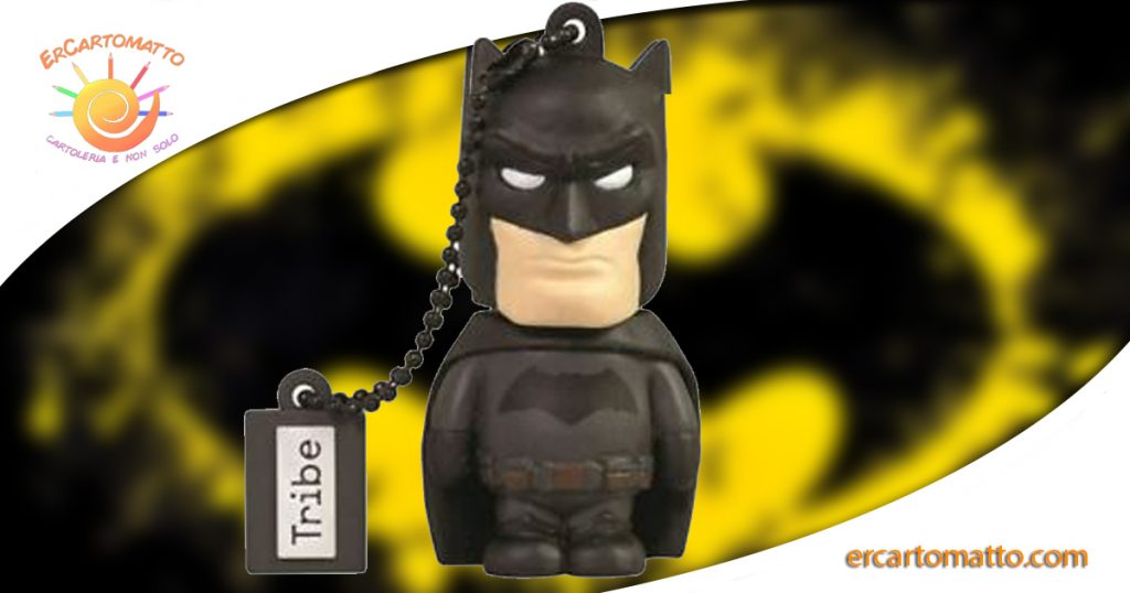 Chiavetta USB 16 GB Batman – Memoria Flash Drive 2.0 Originale Warner Bros, Tribe