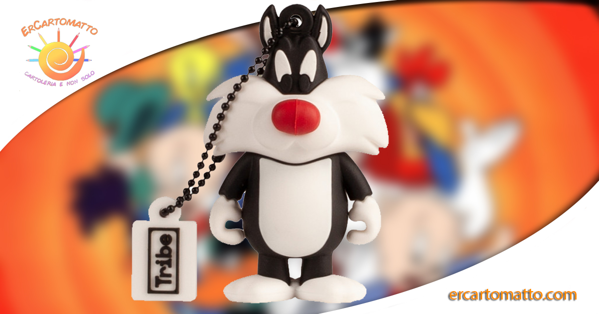 Chiavetta USB 32 GB Gatto Silvestro –  Originale Warner Bros – Looney Tunes, Tribe
