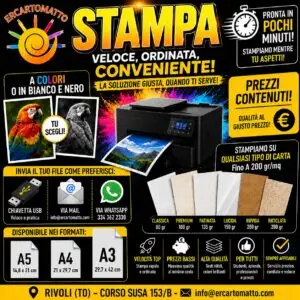 SERVIZIO STAMPA DOCUMENTI RIVOLI