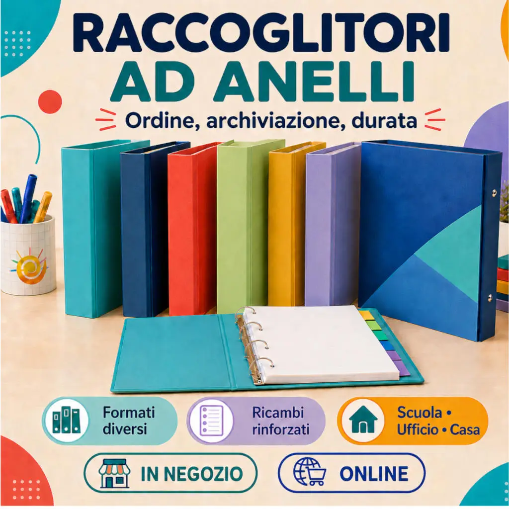 Raccoglitori ad anelli: ordine per scuola, casa e lavoro