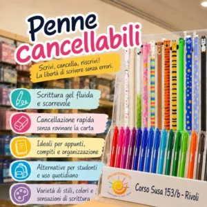 Penne cancellabili per la scuola: guida alla scelta
