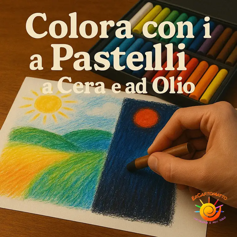 Pastelli a cera e ad olio - Er Cartomatto