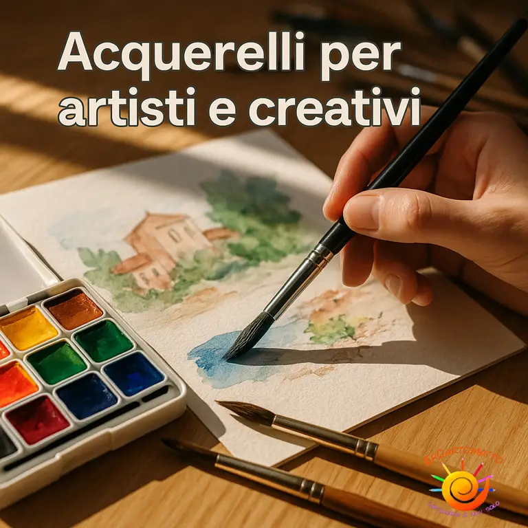 Colori brillanti con gli acquerelli - Er Cartomatto
