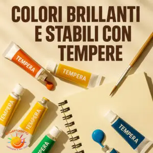 Colori brillanti e stabili con tempere