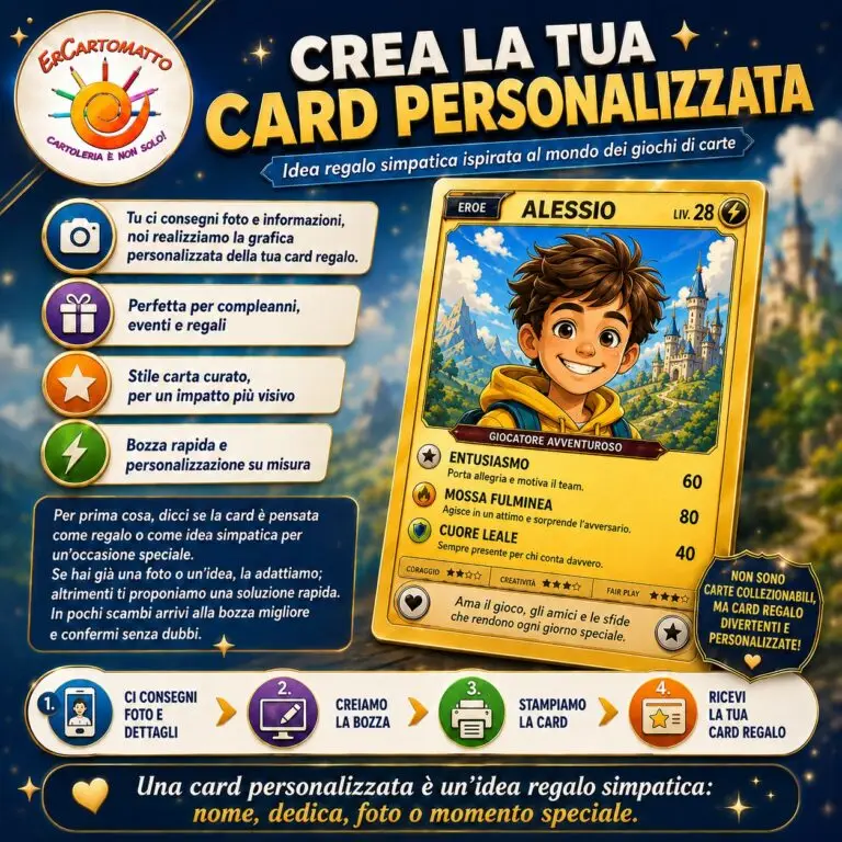 Personalizza la tua carta Pokémon