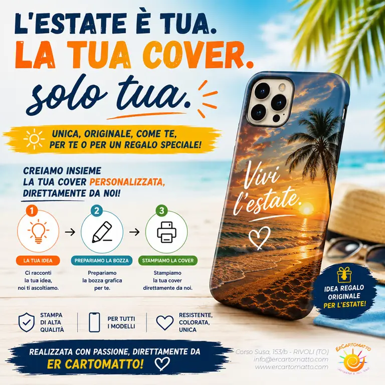 Cover smartphone personalizzata per la tua estate unica