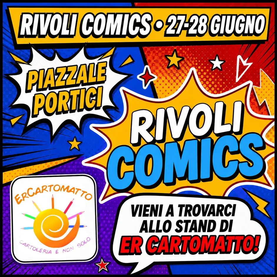 Er Cartomatto al Rivoli Comics con prodotti Pokémon, card, espansioni, servizi di gradazione e restauro card.