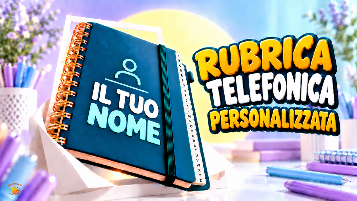 Una rubrica telefonica personalizzata non è solo utile: è un oggetto che parla di te.